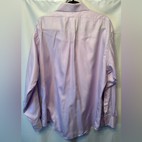 Brooks Brothers Makers Oxford Shirt Men’s XXL Pink Purple Non-Iron Made In USA - Picture 4 of 7